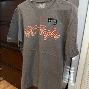Under Armour Charcoal BC Eagles Tee